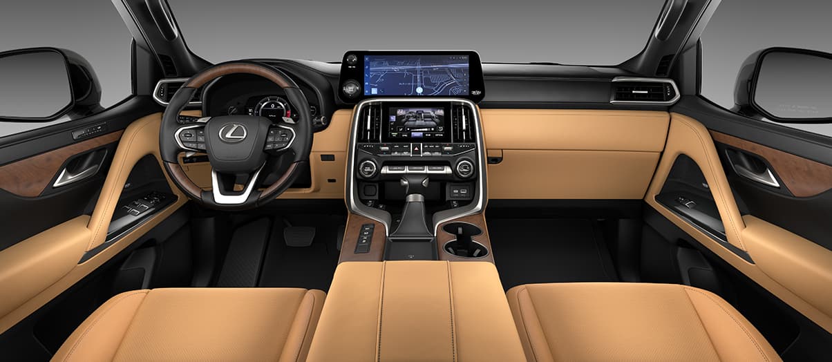 Interior view Lexus LX Series 2023 